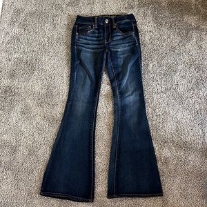Boho artist AEO flare jeans